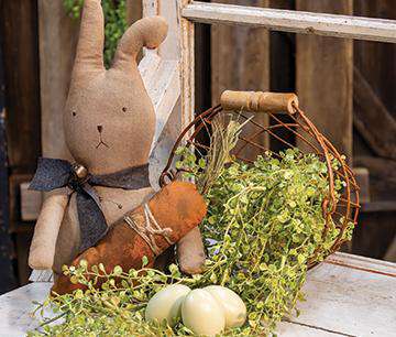 Bunny with Fabric Carrot, 13